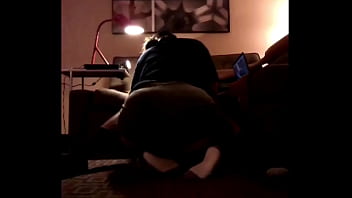 Preview 3 of Xxxxxxxx Lun Puhde 12 Years - Back view of thick girl sucking a big black dick