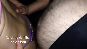 Preview 2 of Www Nudi Atres Real Mms V - Cdzinha LimaSP dando com a calcinha lilas com listra colorida da filha do Adilson 05072018