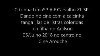 Preview 1 of Www Nudi Atres Real Mms V - Cdzinha LimaSP dando com a calcinha lilas com listra colorida da filha do Adilson 05072018