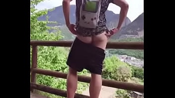 Preview 1 of Ebony Twink Gay - Perky Butt Mountains