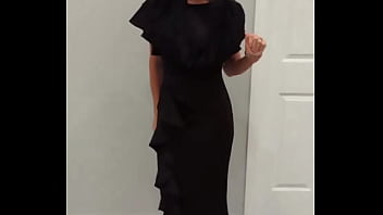 Preview 1 of American Family Facking - Merry Widow Stella&#039_s New Dress