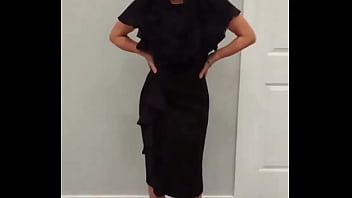 Preview 4 of American Family Facking - Merry Widow Stella&#039_s New Dress