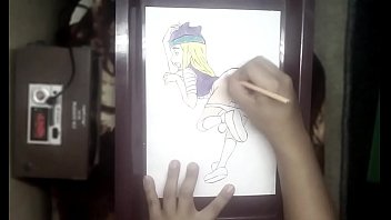 Preview 3 of Ron Jeremy Bbw Girl - dibujando a zoe digimon
