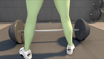 Preview 1 of Retro Irina - She Hulk loves big cocks