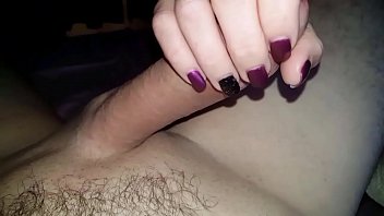 Preview 1 of Super Hot Camgirl - Wifes handjob blowjob makes her mouth and my cock a mess