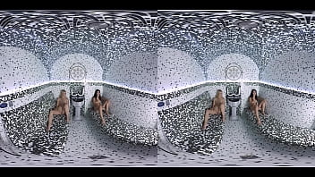 Preview 1 of Wife And Girlfrend Sex - vrpornjack.com - Two Teens enjoy themselves at the sauna in VR