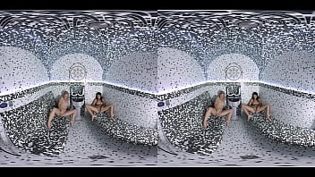 Preview 4 of Wife And Girlfrend Sex - vrpornjack.com - Two Teens enjoy themselves at the sauna in VR