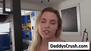Preview 2 of 8 Sister Brother - Aubrey Sinclair hot blondie strip and get her pussy wet by finger fuck