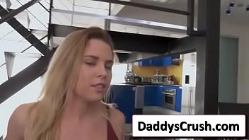 Preview 3 of 8 Sister Brother - Aubrey Sinclair hot blondie strip and get her pussy wet by finger fuck