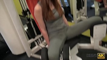 Preview 2 of Xx Virgin Now Open Full Fuck - HUNT4K. Naughty guy picks up young hottie and fucks her right in gym