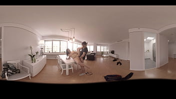 Preview 4 of 3 X 3 X Video - vrpornjack.com - chuby girl gets fucked on a table in VR