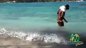 Preview 1 of Xxx Gfbf India - ebony solo on desert beach