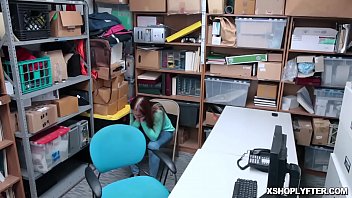 Preview 1 of Xxxx Home Wife Hard Fusk - Czech shoplyfter Ornella Morgan got a mouthful of LP Officers huge cock!