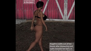 Preview 1 of Alisa Gapes - Angelina and Leila in the Barn