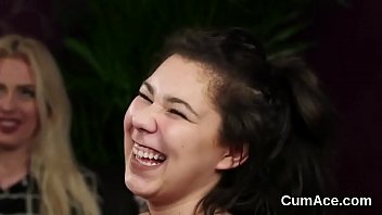 Preview 1 of Tguliitfx - Flirty stunner gets cum shot on her face swallowing all the cream