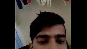 Preview 1 of Lady Police Sex - Desi cute guy showing dick