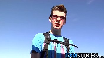 Preview 2 of Moon Bait - Twinks Josh,  Danny and Todd breeding in the back seat