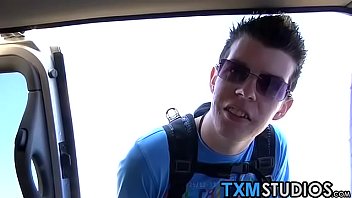 Preview 3 of Moon Bait - Twinks Josh,  Danny and Todd breeding in the back seat