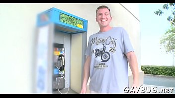 Preview 2 of Arazzer Sex Vidio - Raunchy dick riding with two lusty gay hunks at the car park