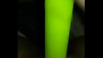 Preview 2 of Brooklyn Wldye - Girl masturbates with little green toy