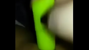 Preview 1 of Brooklyn Wldye - Girl masturbates with little green toy
