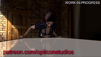 Preview 1 of Cartoons Sakuragi Sex Photos - 3D Claire Redfield from Resident Evil being Fucked HARD against a table Futa WIP (plz read comment) - by OpticonStudios