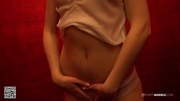 Preview 1 of Caught Sister Masterbati - Young blond girl having fun and masturbating under the shower
