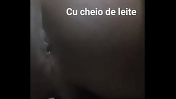 Preview 2 of Tante Kosan - Trans puta com o cu cheio de  leite