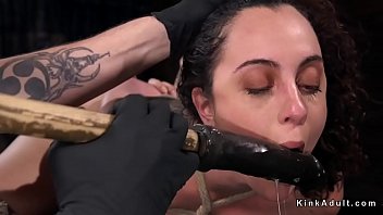 Preview 3 of Jav Kprea Mom - Nipples t. and gagged in hogtie