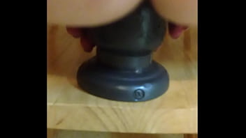 Preview 2 of Guy Asian Strapon Uncensored - Stretching with the shell shock plug