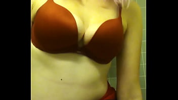 Preview 3 of Atm Mommy - Little Jill strips in the bathroom while thinks she&#039_s washing up!!