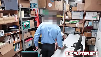 Preview 2 of Abril Uvm - Barely Legal Shoplifter Waiting The Verdict In Backroom