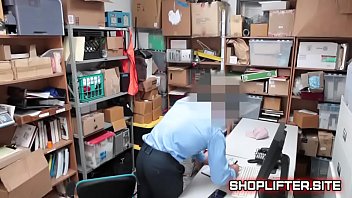 Preview 3 of Abril Uvm - Barely Legal Shoplifter Waiting The Verdict In Backroom