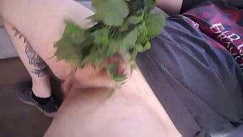 Preview 2 of Asia Offfice - jerking off 2 nettle foreplay