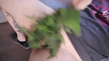 Preview 1 of Asia Offfice - jerking off 2 nettle foreplay