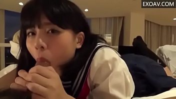 Preview 1 of Tube Cleaning S - JapaneseGirlSucks- Cute Little Blonde Loves Sucking Cock