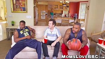 Preview 1 of Man Vs Woman Discovery - Big breasted MILF smashed by black basketball players