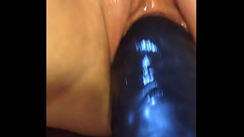 Preview 2 of Sabrina Felini - inflatable dildo in pussy