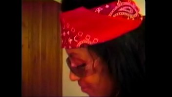 Preview 2 of Bbw Fishnets Bent Over - Pretty slim black chick Champagne Pendavis gets white dick lying on the floor at home
