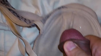 Preview 3 of Hard Autotoon - Jerk off with neighbour&#039_s bra