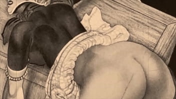 Preview 2 of Malaysian Boob Sucking - vintage erotic drawings