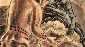Preview 3 of Malaysian Boob Sucking - vintage erotic drawings