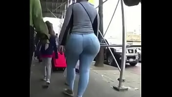 Preview 4 of Chain Selfie - Black Girl With Bubble Butt in Brazilian Jeans