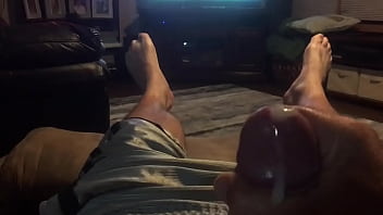 Preview 2 of Mom Sex Son Kitchen - Stroking mushroom