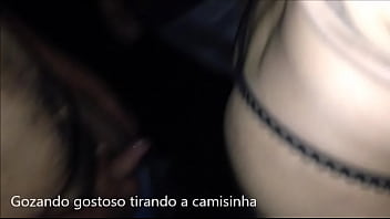 Preview 4 of African Pornmove - Cdznha LimaSP Dando no cine com a calcinha fio preta com fita branca e dourado na frenta da Janaina gordinha amiga de 28062018