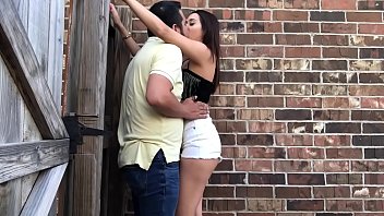 Preview 1 of Anal Bus Sayuki - Crazy girlfriend gives BlowJob on Alley - Lexi Aaane