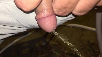 Preview 3 of Family Tank - Tiny dick pissing outside