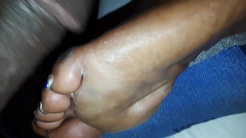 Preview 2 of Anal Facesit - Black dick on ebony feet