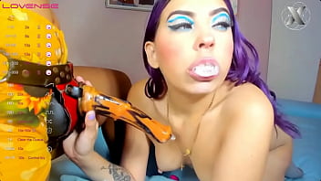 Preview 2 of Full Hd Sex Thokomo - Sarina gives blowjobs to the strapon as if it were a cock