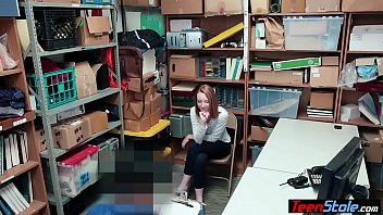 Preview 2 of Hizraporn - Stuck up redhead teen thief fucked by a security guard